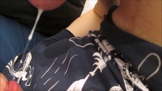 Boy eating his own delicious cum