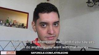 Latin Boy Accepts Money To Ride Stranger’s Big Dick