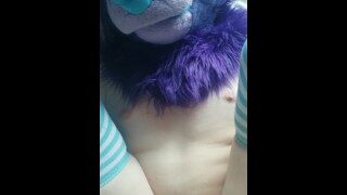 Femboy husky gets filled